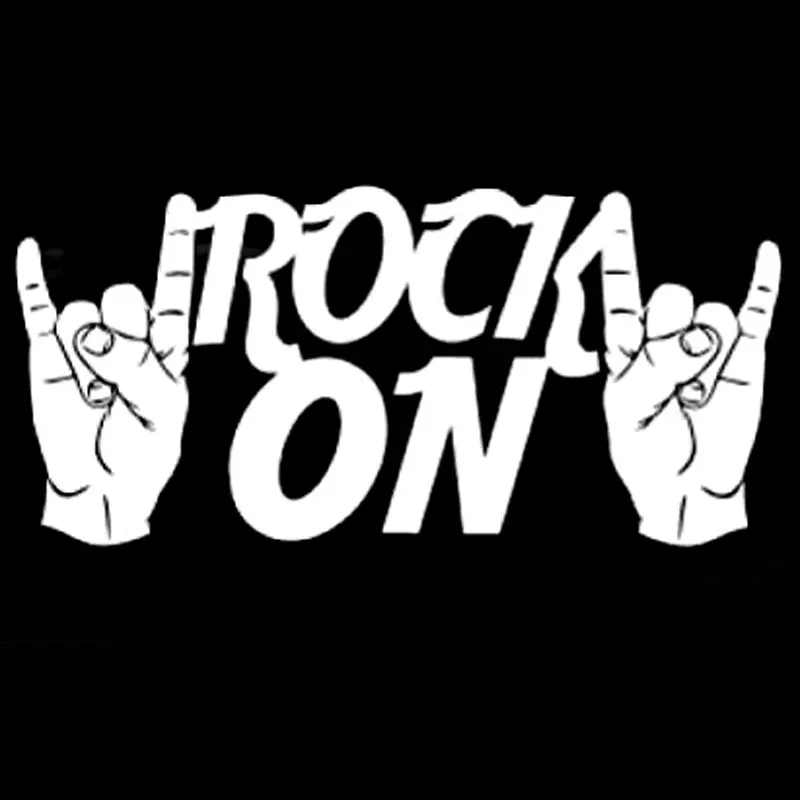 Наклейки и наклейки для автомобиля Rock On с руками аксессуары стилизации черного