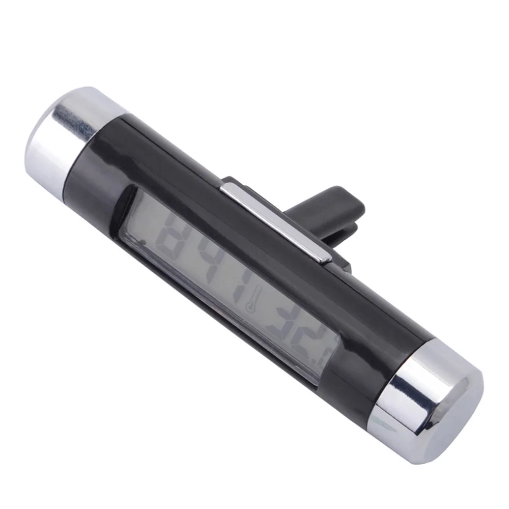 Портативный Автомобильный цифровой ЖК часы и температурный дисплей электронные