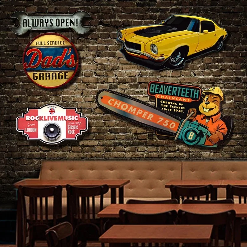 Неправильный оттенок винтажная Оловянная металлическая табличка для бара паба