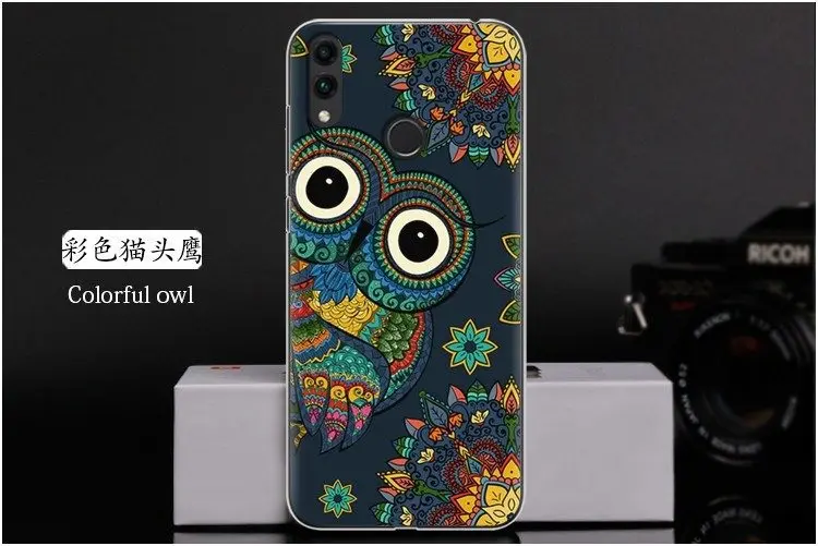 Чехол huawei Honor 8C. Ультратонкий Мягкий силиконовый чехол из ТПУ с рисунком для 8C coque