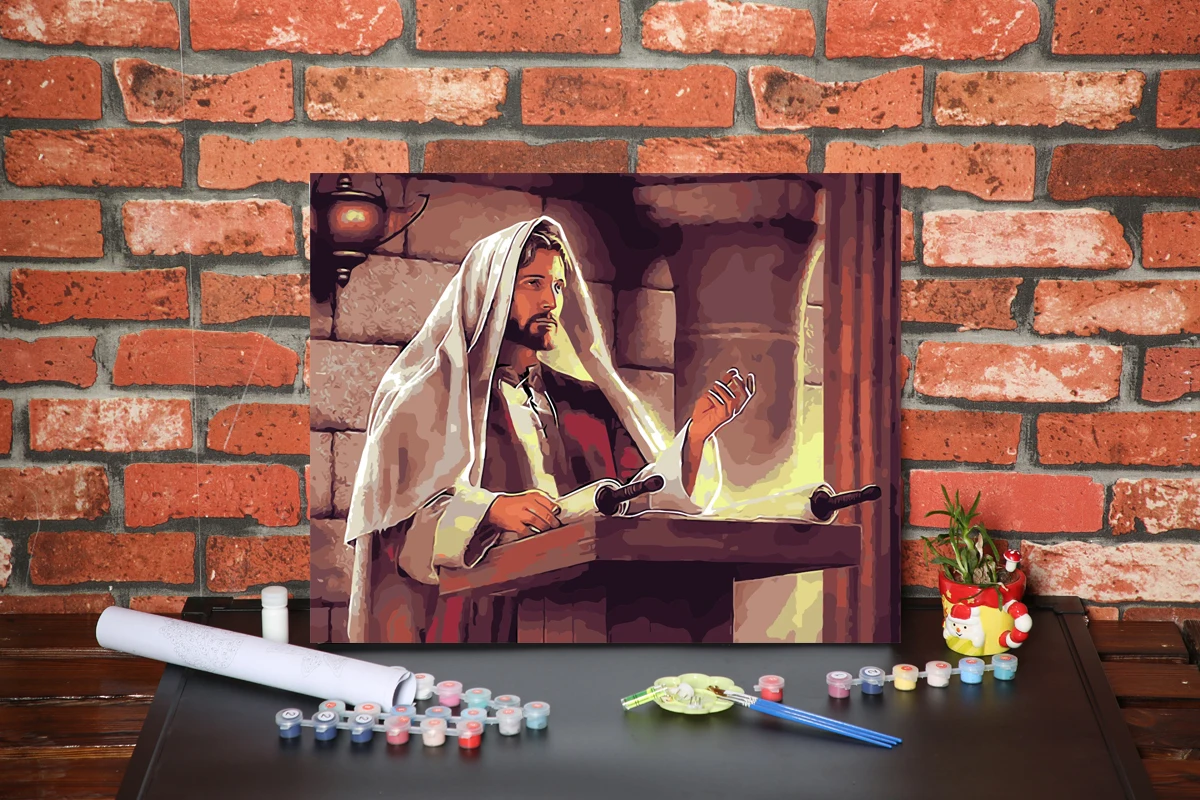 Рисунок Картина маслом DIY живопись по номерам каллиграфия картина Современные