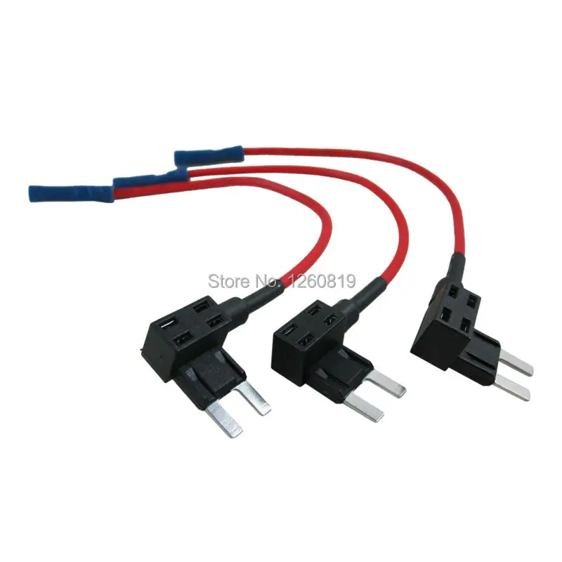 Мини Лезвие ATM предохранители в ассортименте + Встроенный 16 AWG калибровочный