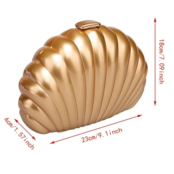 Симпатичные Твердые Shell Форма Металлический Замок Ужин Креста тела Пакет Мешок