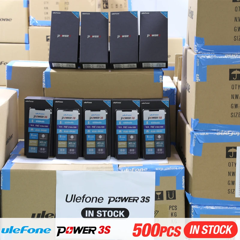 Ulefone Power 3S 6." 18:9 FHD 4G смартфон MTK6763 Octa core Android 7.1 4 ГБ+ 64 ГБ 16MP 4 Камеры 6350 мАч Сканер отпечатков пальцев Face ID