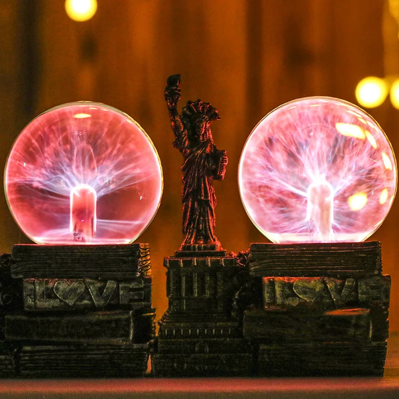 USB богиня магический шар ионная Электростатическая сфера свет хрустальная лампа
