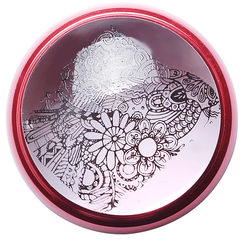 Набор для штамповки ногтей 3 5 см прозрачный желе шаблон дизайна красные