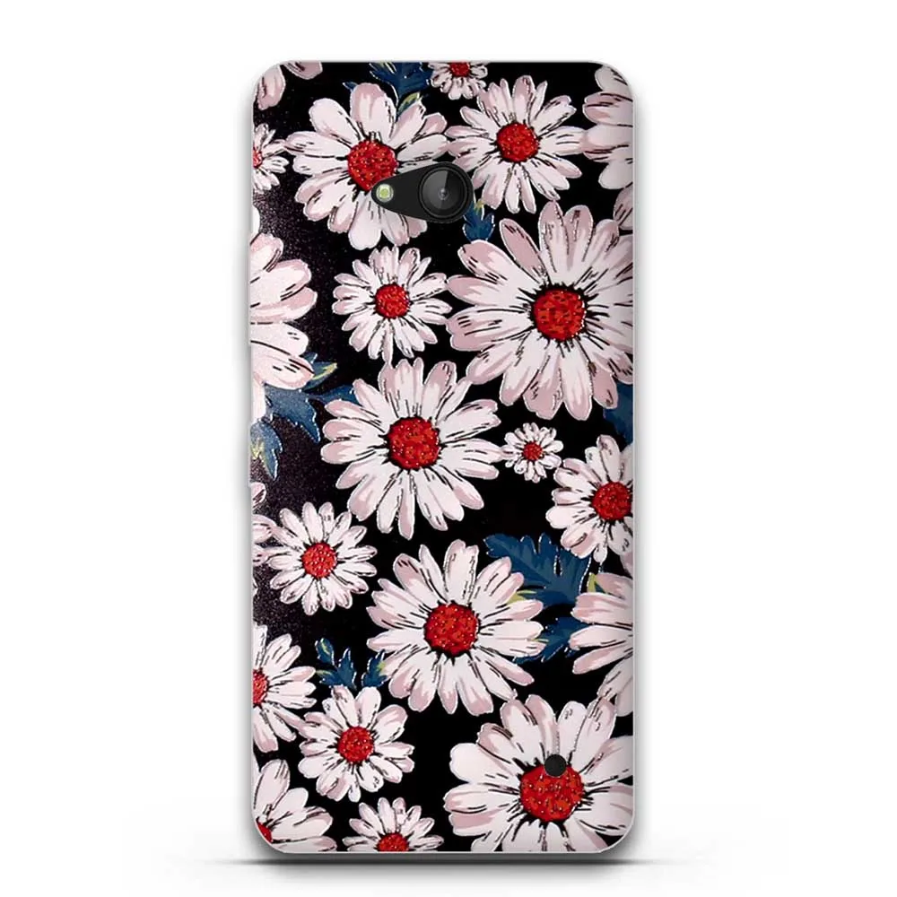 Мягкий чехол из ТПУ для Microsoft Nokia Lumia 640 Модный с 3D цветком тонкий | Мобильные