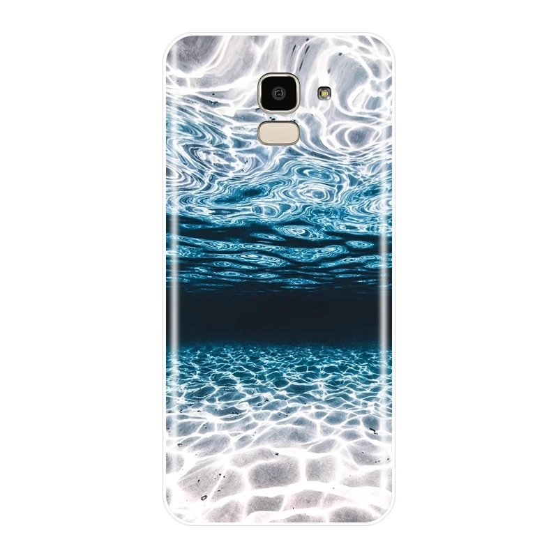 ТПУ задняя крышка для Samsung Galaxy J4 J6 J8 Plus волнистый мягкий чехол телефона
