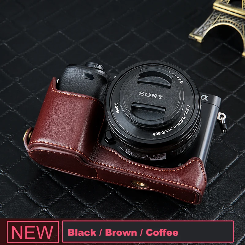 Чехол из искусственной кожи на половину камеры чехол для Sony A7 Mark ii iii A7M3 A7RM2 A7II A7S2 A9