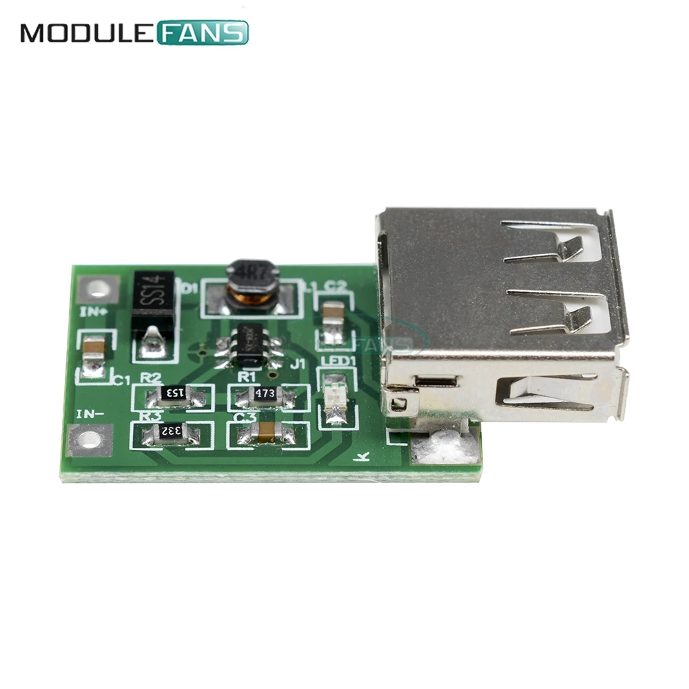 DC-DC 0 9 V-5V to 5V 600MA Step-Up Booster USB Mobile Power Module Board | Электронные компоненты и