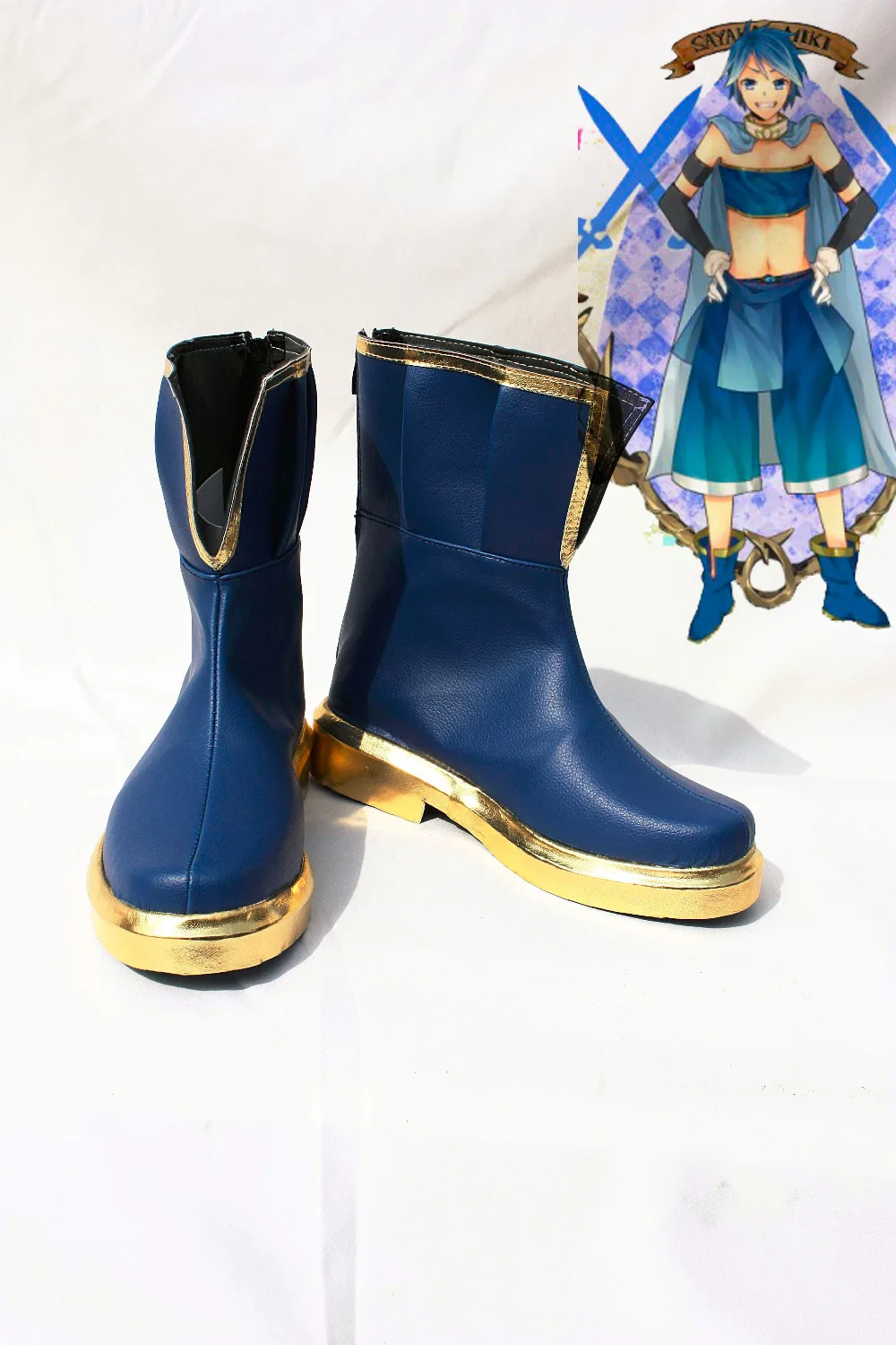 

Custom made blue Miki Sayaka Shoes from Puella Magi Madoka Magica Cosplay