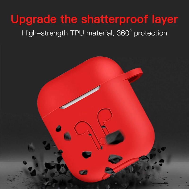 Soft Earphone Case For Apple Airpods Strap Silicone Headphone Cases Accessories Protective Wireless Bluetooth Cover | Электроника