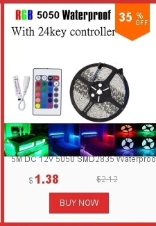 5M AC/DC 12V 5050 SMD2835 Водонепроницаемый RGB светодиодный гибкие полосы, 300 светодиодный лента+ 24 ключ пульта дистанционного управления Комплект гибкий светодиодный лента Набор