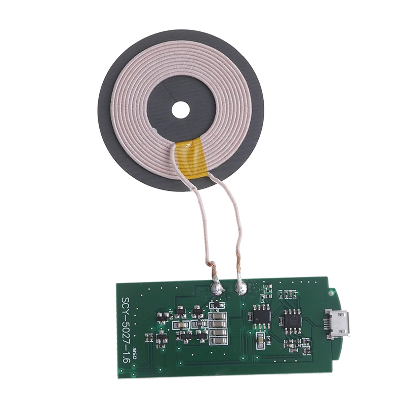 1 шт. портативный универсальный 5 Вт Qi Быстрая зарядка беспроводное зарядное