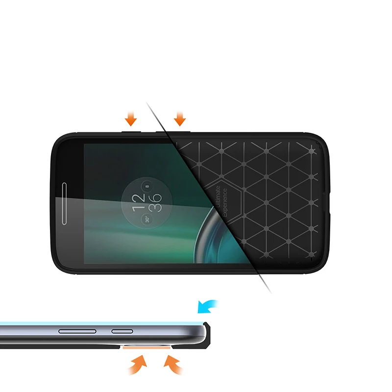 Дергаться Телефон чехол для MotoG3/G5Plus новый тонкий гибридный Супер броня ТПУ