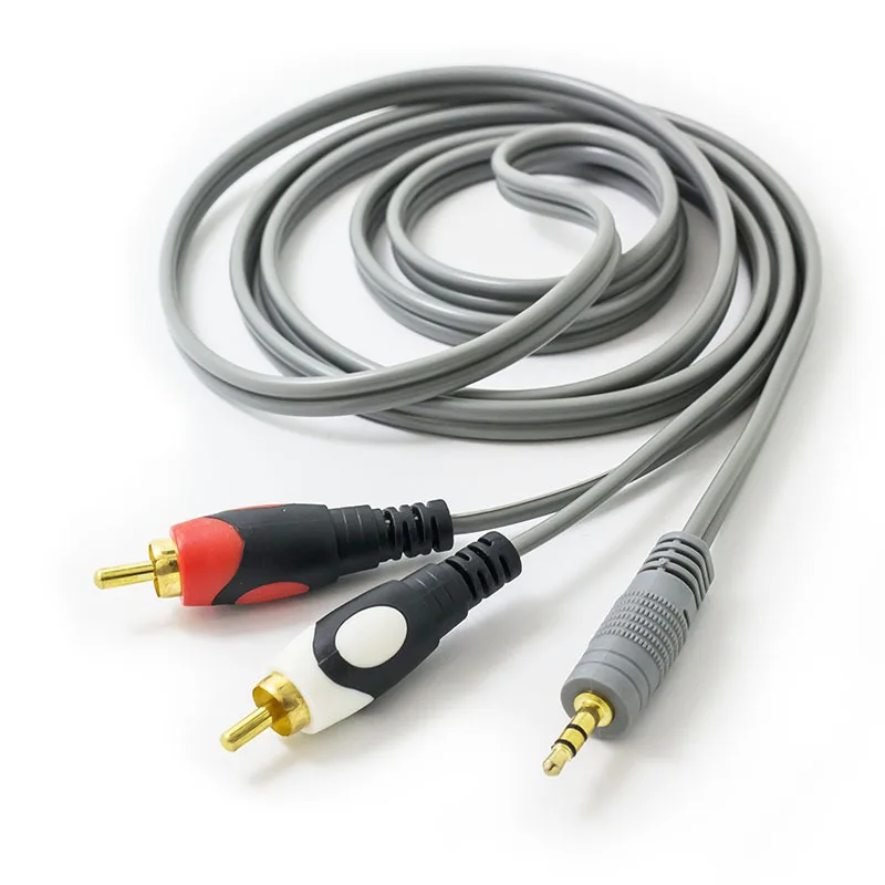 Аудиокабель 2RCA на 3 5 аудиокабель RCA с разъемом мм кабель AUX для DJ-усилителей