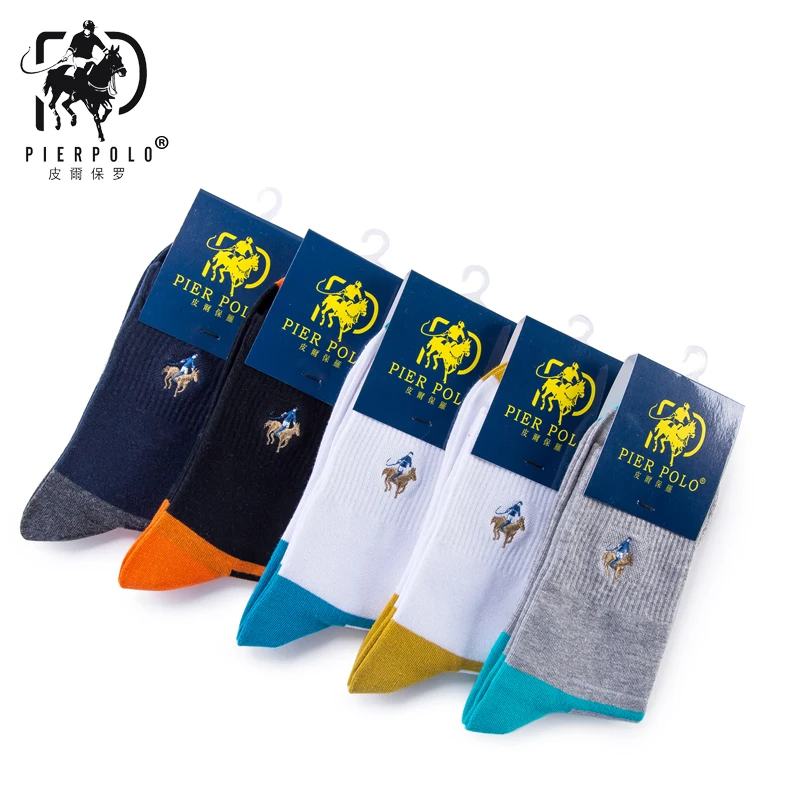 Pier Polo Calcetines Hombre модные мужские носки в полоску хлопковые с дезодорантом Sokken