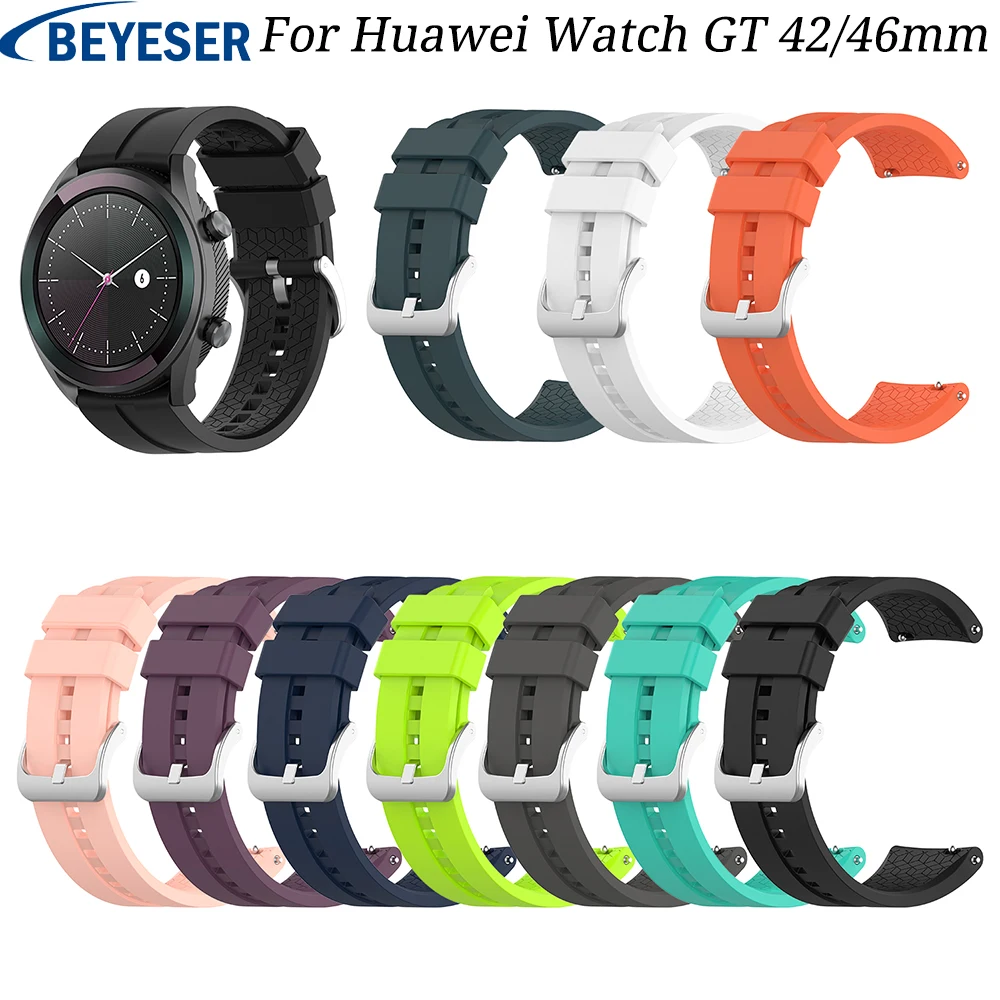 Ремешок Gear S3 Frontier для Samsung Galaxy силиконовый ремешок часов 20 22 мм Huawei gt 42 46 S2