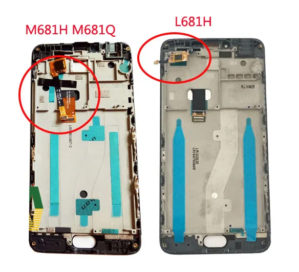 Для Meizu M3 Note L681H M681H M681Q ЖК дисплей сенсорный экран дигитайзер с рамкой в сборе