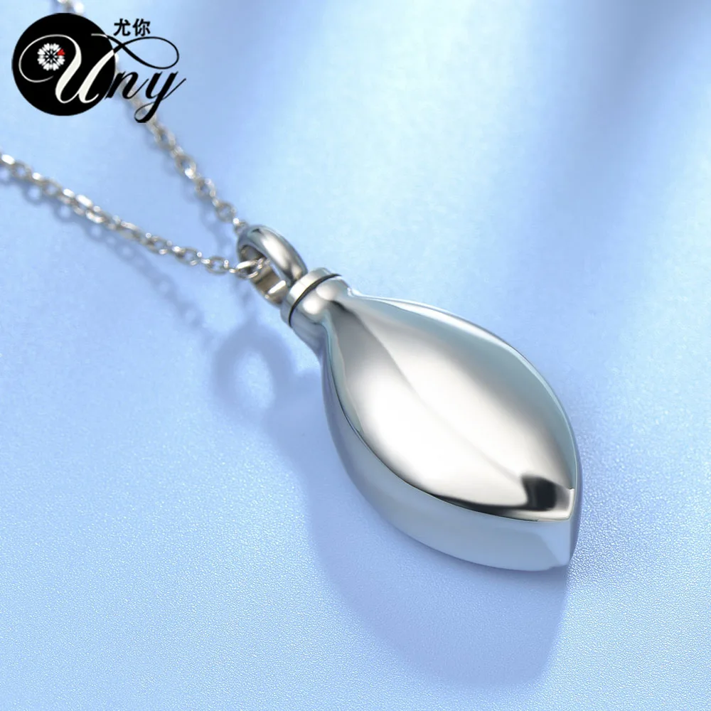 Uny кремации урны Keepsake пепел Tear Drop ПЭТ urn Ash Ожерелья Подвески флакон духов праха Мемориал пепел урна Keepsake