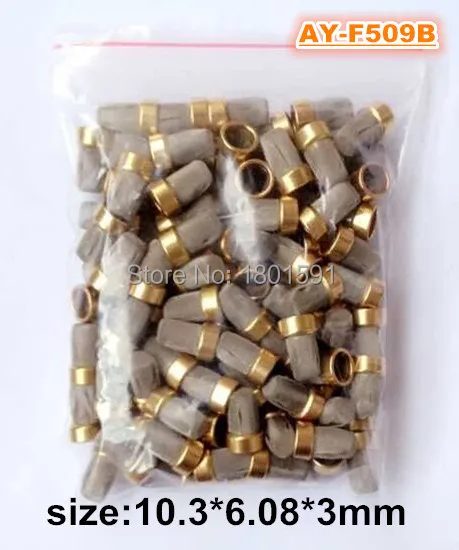 

100pieces fuel injector metal filter micro filter 10.3*6.08*3mm for Fuel Injector repair kits (AY-F509B)