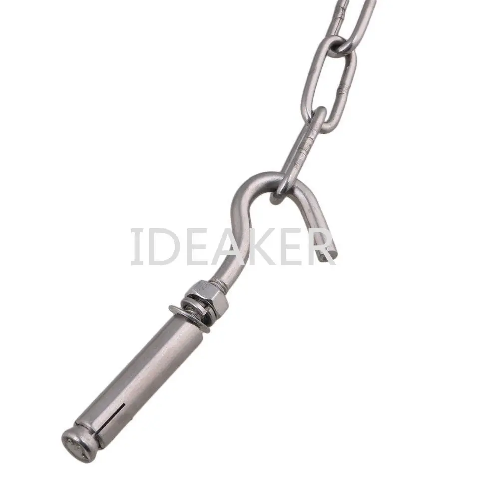 M3 300CM 304 Stainless Steel Silver Turnbuckle Chain Set Load 60KG | Инструменты