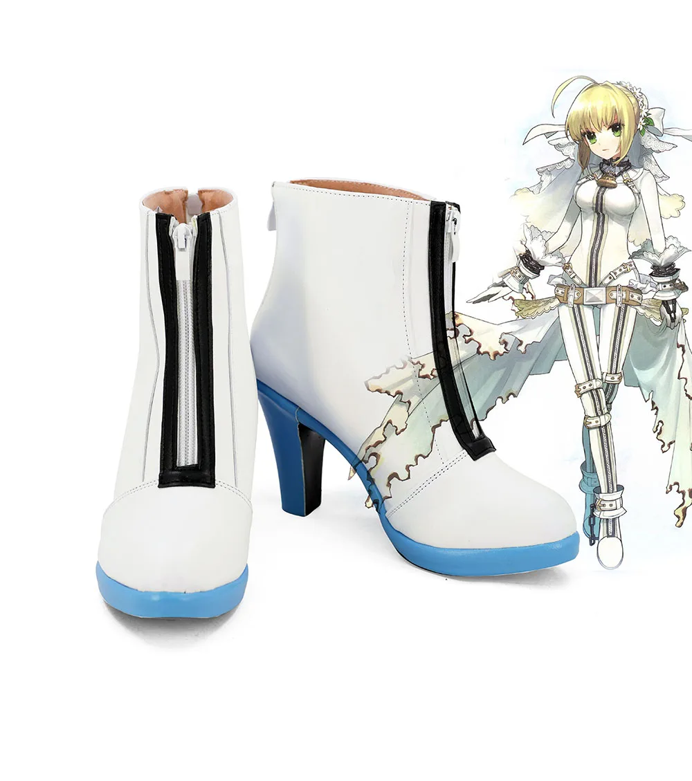 Обувь Fate EXTRA CCC Saber Bride для косплея по индивидуальному заказу|Туфли| |