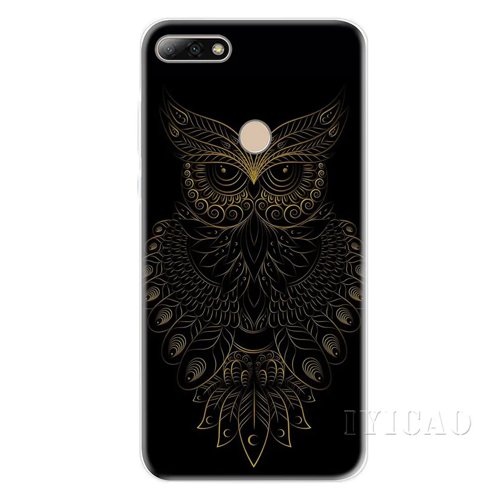 IYICAO рисунками животных совы Жесткий Чехол для Huawei P8 P9 P10 P20 P30 Lite 2015 2016 2017 Plus Pro P Smart