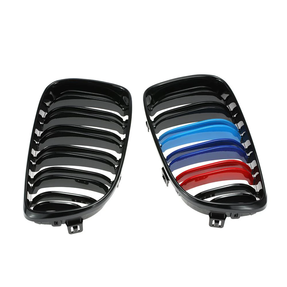 1 серия E81 E87 E82 E88 передняя решетка ABS Глянцевая M цветная для BMW 2008 2011 Coupe 118i 120i 120d 123d