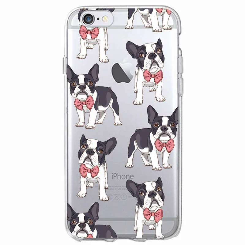 Милый мягкий чехол для телефона с щенком Мопсом кроликом котом принцессой мяуком