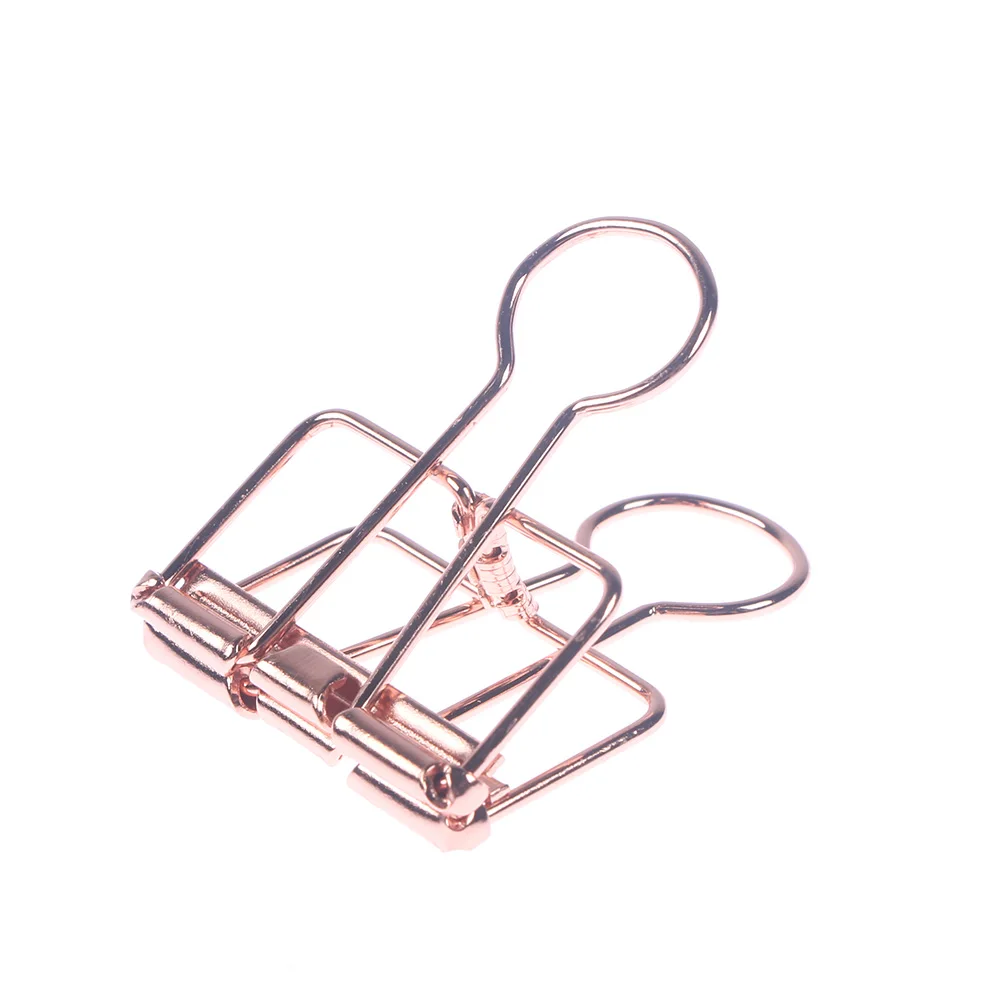 6 шт./лот зажим для бумаги с отверстиями из розового золота офиса школы органайзер