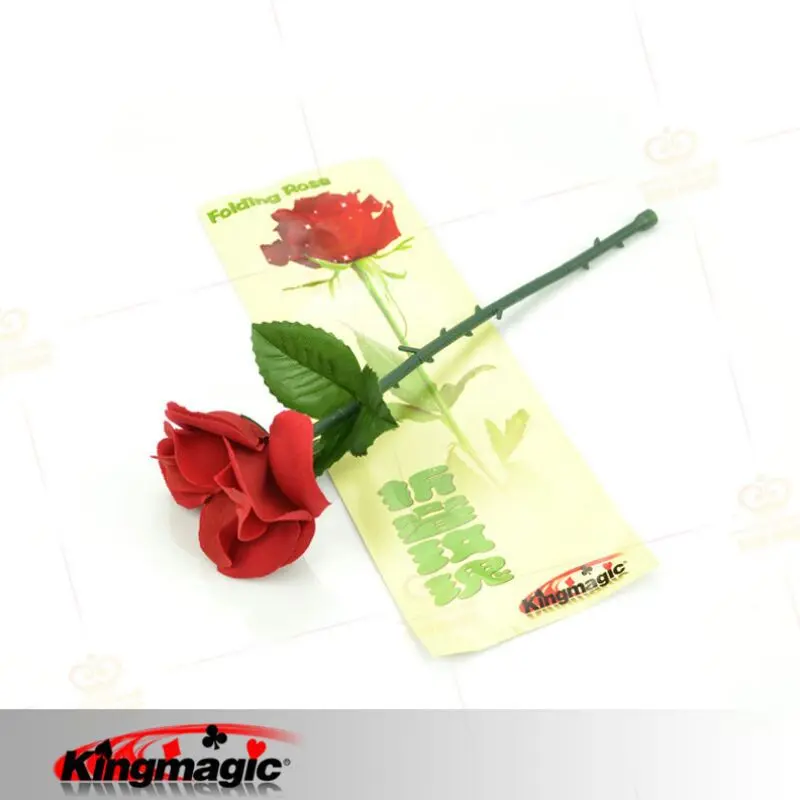 Складывающаяся Роза появляющаяся новая версия 24 5 см красный цвет волшебные