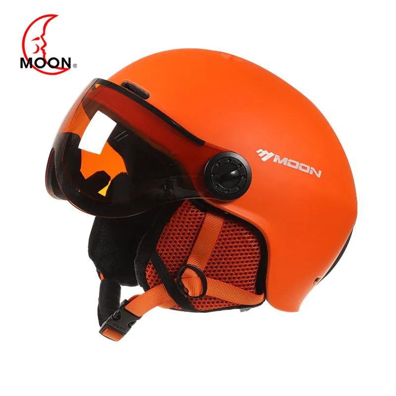Moon Goggles лыжный шлем интегрально-Формованный PC+ EPS CE сертификат лыжный шлем Спорт на открытом воздухе Лыжный Сноуборд шлемы для скейтборда
