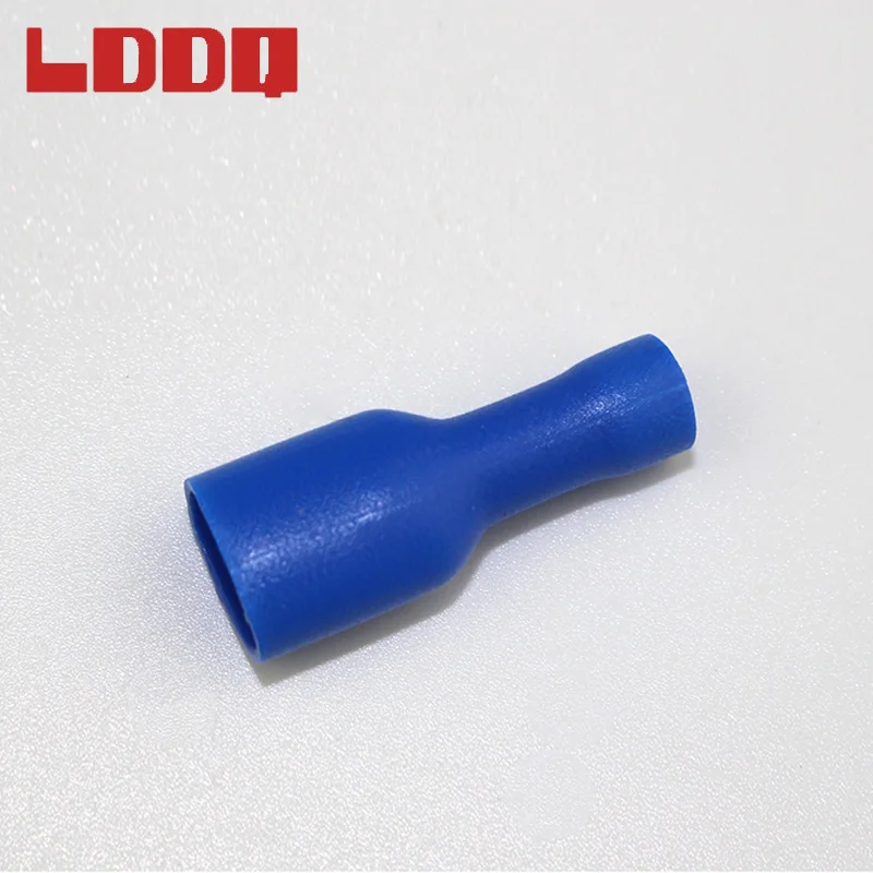 LDDQ 100 шт. женский полностью изолированный Лопата обжимной терминал FDFD2 250 16 14AWG