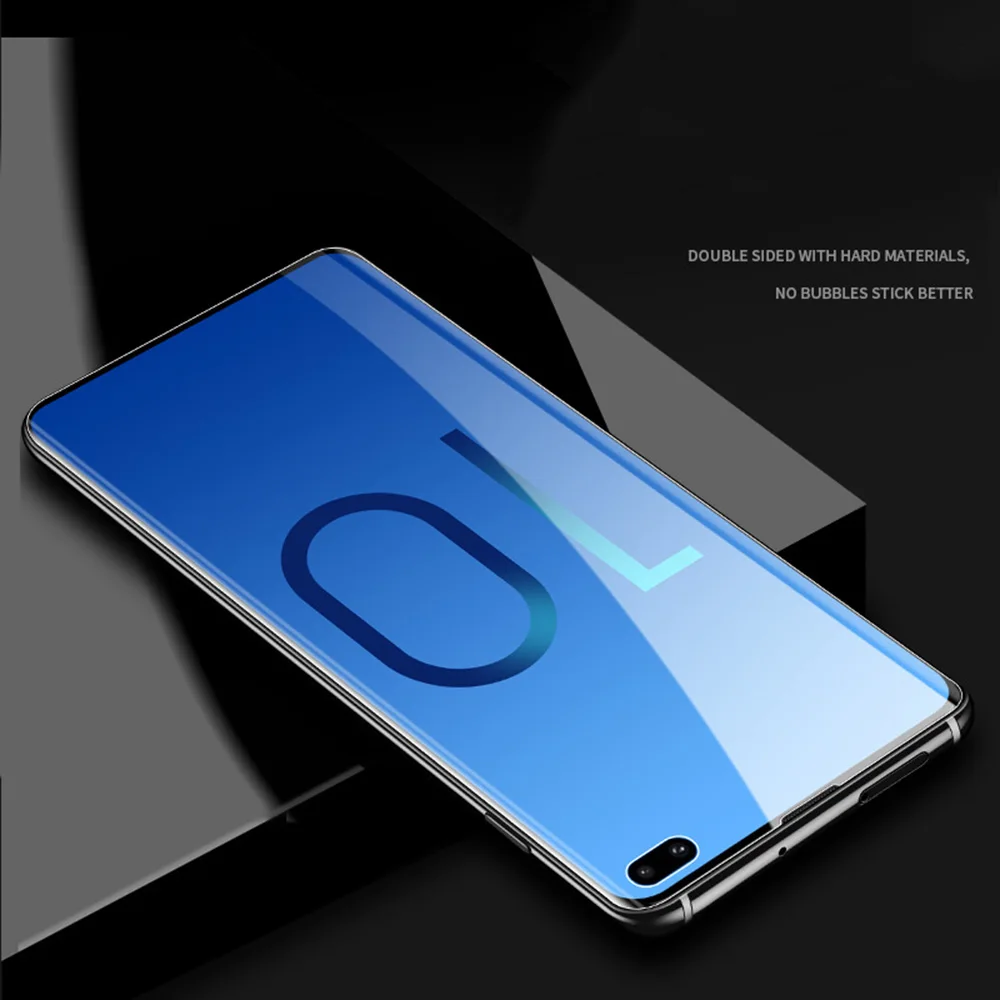 2 шт./компл. нано жидкий полный клей UV закаленное Стекло для samsung Galaxy S10 Edge Plus 5G Note 8 9 10 PLUS S8 S9 Экран протектор
