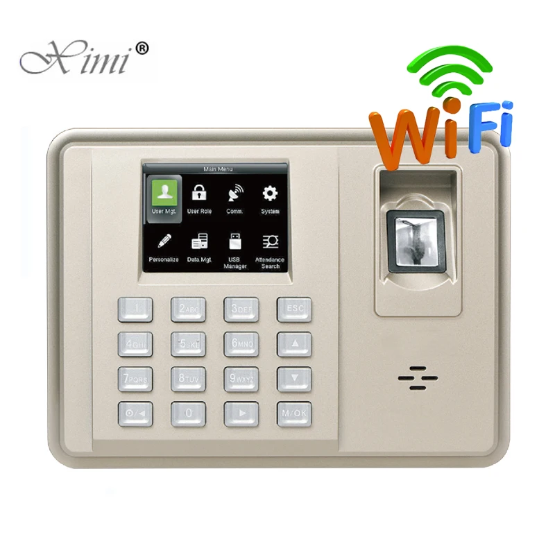 ZK TX638 WIFI Fingerprint Time Attendance 3 Inch Color Screen Biometric Employee Recorder Clock | Безопасность и защита