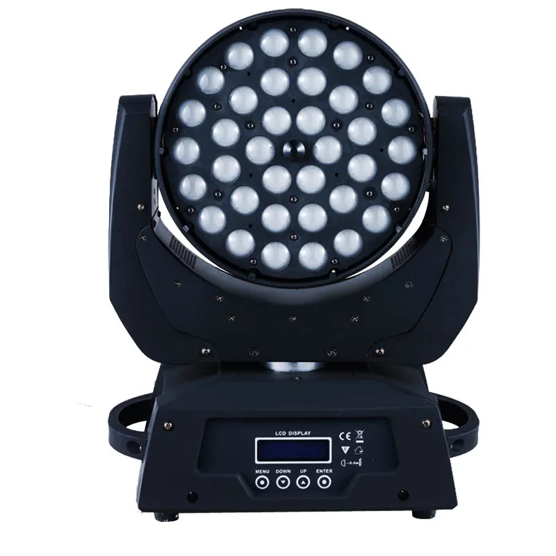 

2pieces/lot dj equipment 36X10w 4 in 1 RGBW LED Zoom moving head wash stage light dmx512 dj lighting for disco bar ktv party