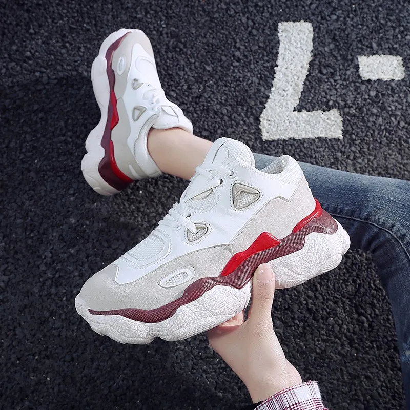 HQFZO/высококачественные кроссовки; Pantshoes; женские кроссовки на платформе; женская обувь; дышащие повседневные женские кроссовки для бега