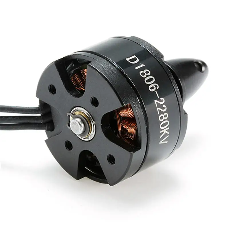 Черный бесщеточный мотор DXW D1806 2280KV 2 3S для гоночных дронов 200 210 220 250 FPV|cw ccw|frame rcdrone