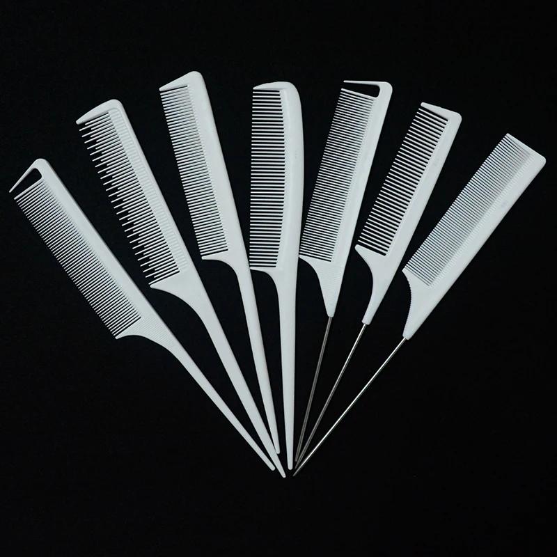 Профессиональный триммер для волос углеродный гребень парикмахер белый