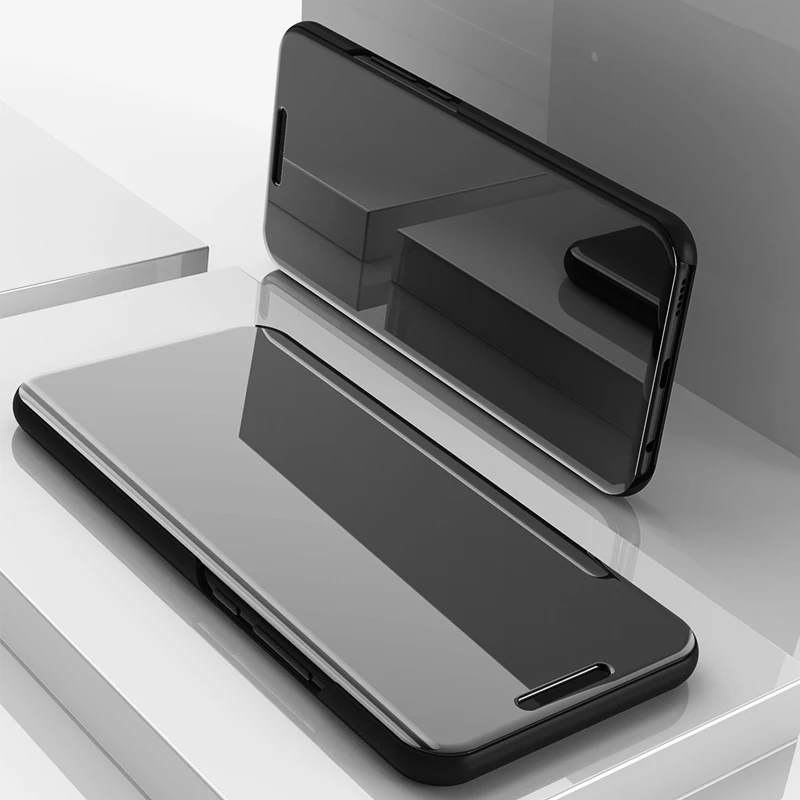 On For Huawei honor 7A case cover Flip Smart Mirror full protective Fold stand phone pocket 7a | Мобильные телефоны и