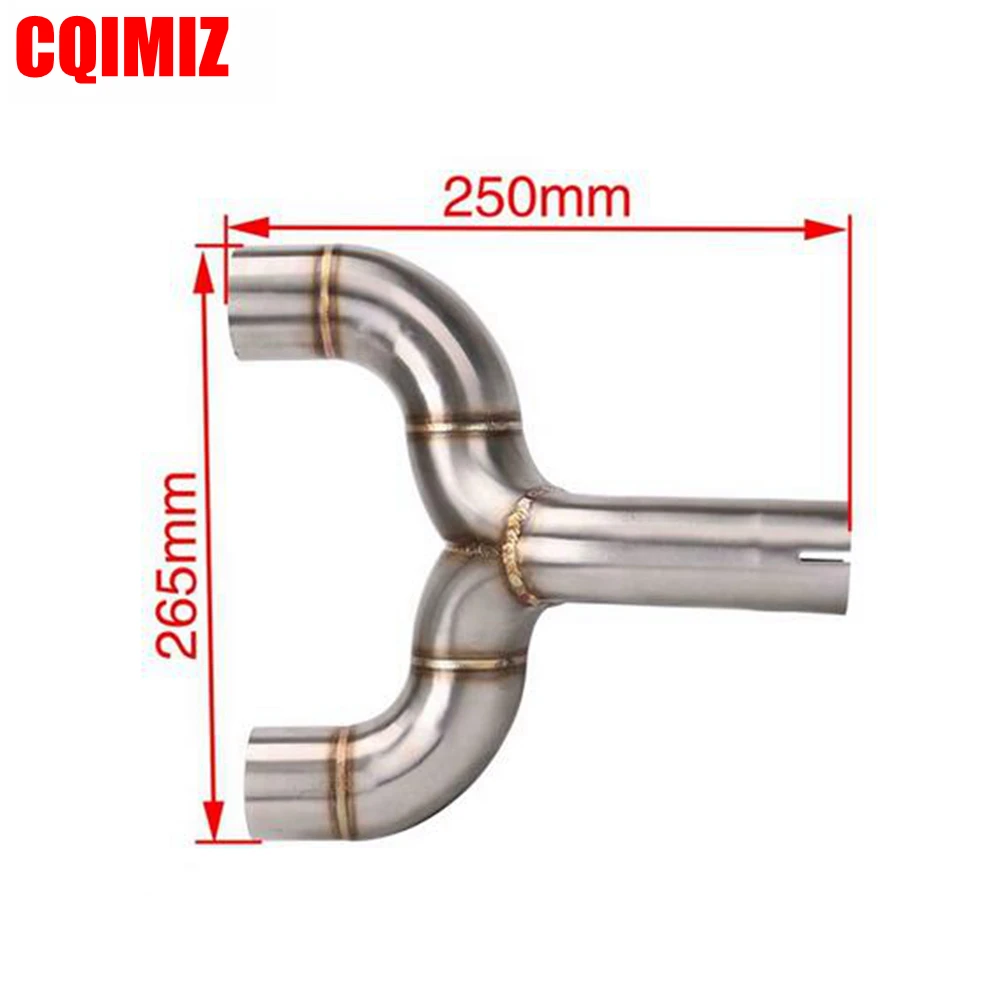 51 мм нержавеющая сталь мотоцикл центральной выхлопной трубы подключения для
