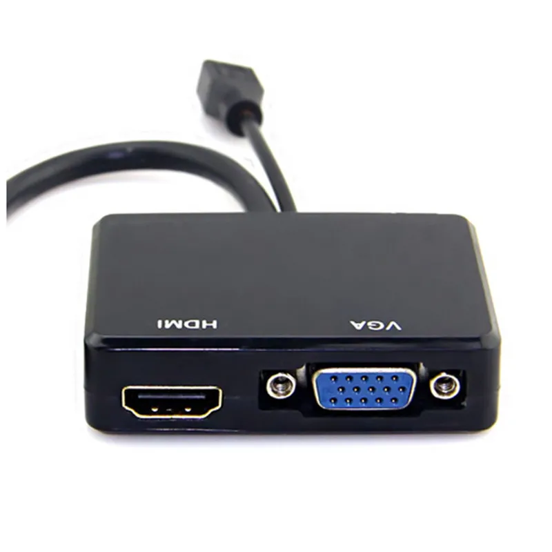 HDMI-совместимый разветвитель VGA и HDMI мама с Аудио Видео адаптером кабельный