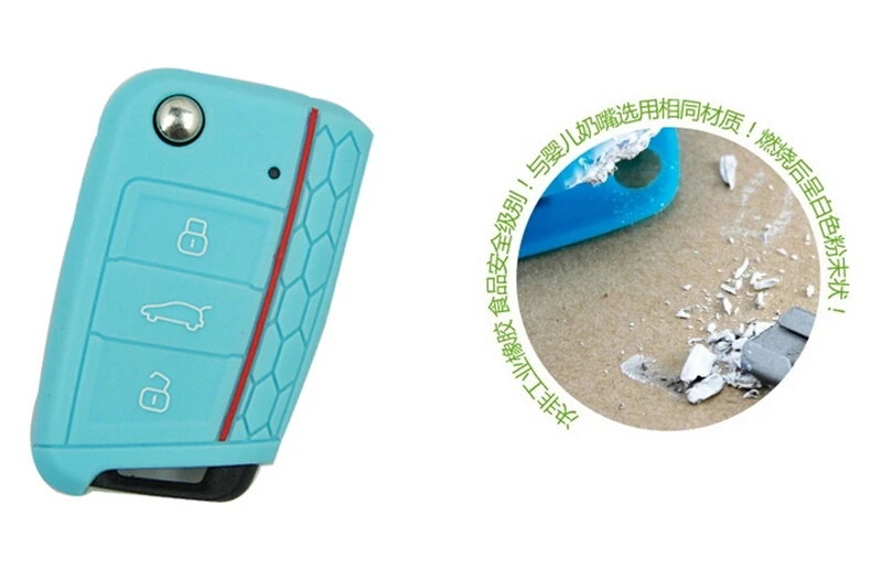 Автомобильные аксессуары чехол для ключей Volkswagen Golf 7 Mk7 Skoda Octavia A7 силиконовый