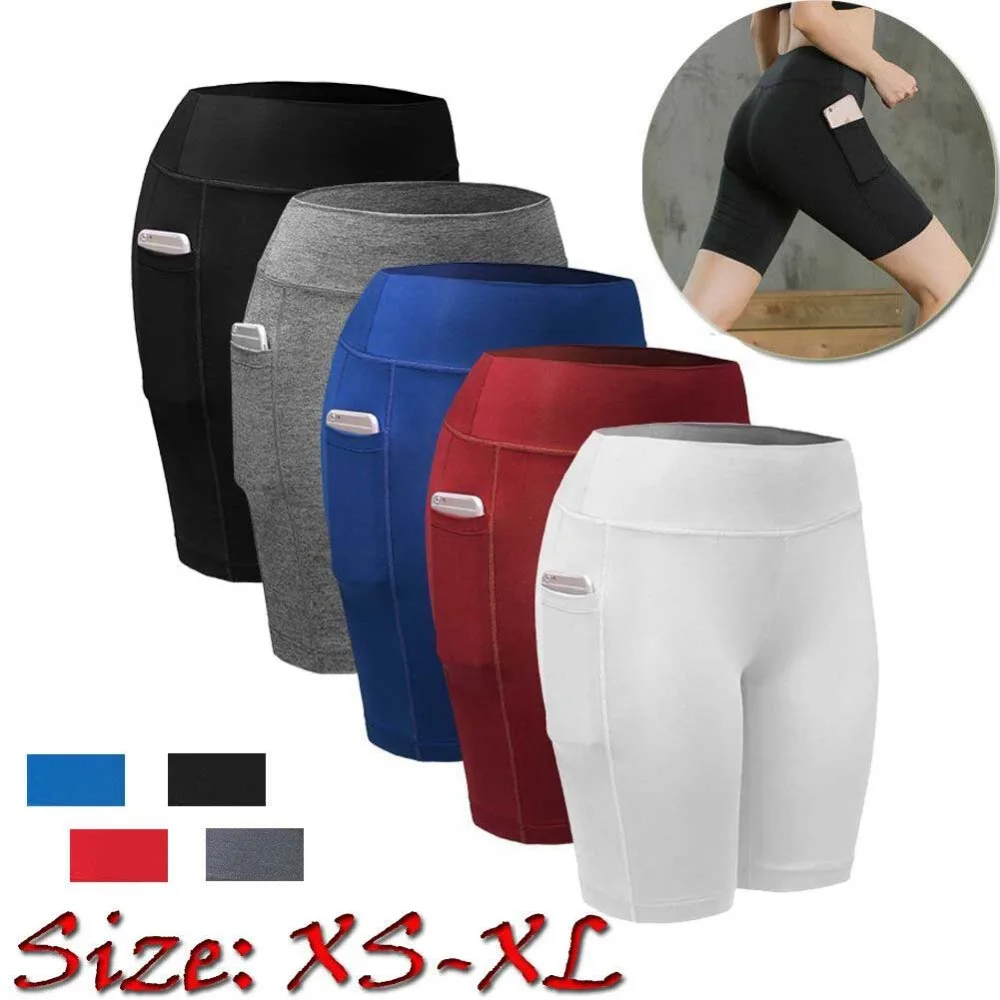 Эластичные шорты для йоги с высокой талией спортивные леггинсы Леггинсы