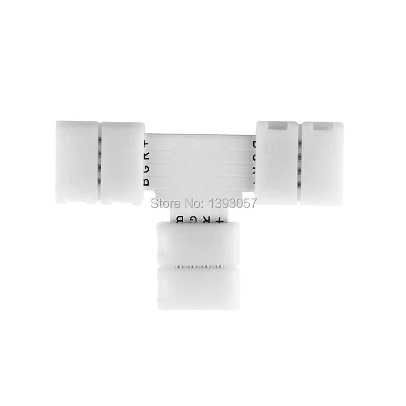 Светодиодная лента 10 шт. мм 4 Pin L Cross T коннектор PCB Бесплатная сварка для SMD 5050 RGB
