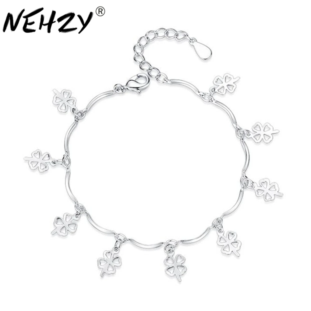 2018 модные брендовые серебряные ювелирные изделия счастливый клевер Серебряный