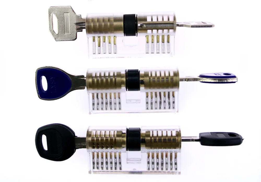 Бесплатная доставка 9 шт. прозрачный тренировочный замок профессиональный набор