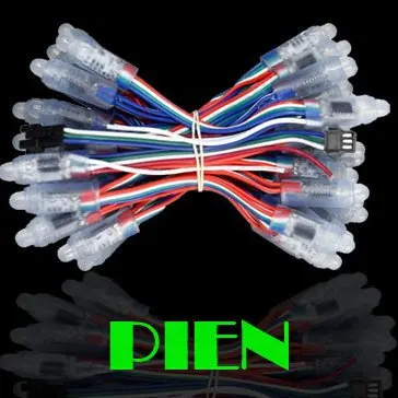Светодиодный пиксельный WS2811 модуль 12 мм IP68 RGB рассеянный адресный для буквенного