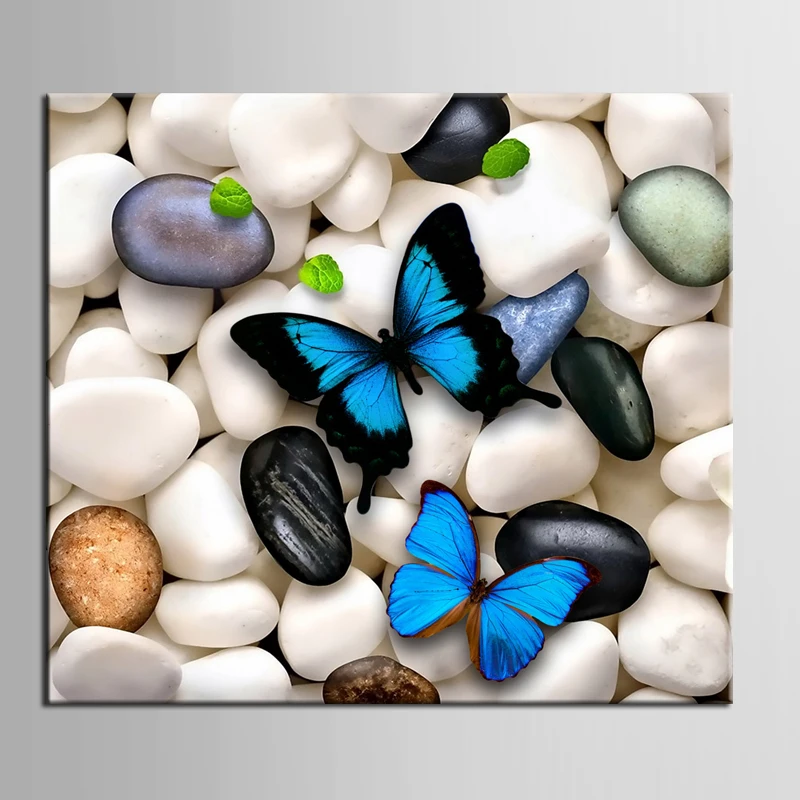 

1 panel Stone butterfly wall art canvas paintings with stretched ready to hang canvas print for kids gift decoration/ZT-3-53